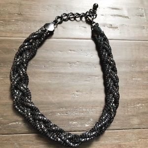 EXPRESS PEWTER CHAIN CHOKER NECKLACE